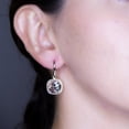 thumbnail image 5 of Arete para Mujer con Cristal Swarovski  en Forma de Cuadrado – Bañado en Rodio– Arete Elegante y Brillante, Aretes de Mujer de Moda– Joyería para Mujer de Moda– Regalo especial Ortiz Espinosa Temporada, 5 of 5