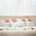 thumbnail image 3 of Ambesonne Nature Throw Pillow Cover 4 Pack, Romantic Poppy, 20", White Orange, 3 of 6