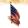 thumbnail image 4 of EeaseMX Broche con la bandera nacional de EE. UU., broche creativo de aleación con diamantes de imitación para solapa, joyería de fantasía americana., 4 of 7
