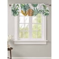 thumbnail image 2 of Tie Up Valance Curtain for Kitchen,Watercolor Turtle Backwood Rod Pocket Short Curtains Adjustable Tie-Up Shade Valances,Bohemian Art Pink Line Window Treatment for Bathroom Living Room Bedroom, 2 of 8