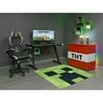 thumbnail image 3 of Minecraft: Carpet - Creeper - Green, Pixel Face, 47.2" Square Floor Rug, .8" (2cm) Thick, Durable Polyester Material, Game Themed Room Decor, Licensed, 3 of 7