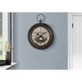 thumbnail image 1 of Monarch Specialties I 9090 - Horloges, 18 Pouces Rondes, Horloge Murale, Brun Antique, Traditionnelle, 1 of 4