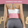 thumbnail image 4 of "Gym Faja Lumbar Cinturón Pesas Ejercicio Mujer Y Guante 3pcs Talla M Lab.G, Rosa ", 4 of 5