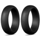 thumbnail image 1 of 5.7mm Popular for Men Women Silicone Cool Rings Silicone Wedding Ring Environmental Outdoor Sports R, 1 of 5