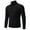 Black, variant on RYRJJ Men's Quarter Zip Sweaters Slim Fit Lightweight Cotton Knitted Casual Mock Neck Pullover Sweaters(Black,3XL)
