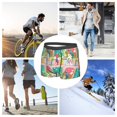 thumbnail image 7 of Men's Boxer Briefs, Exotic Colorful Parrot Flower Soft Comfy Mens Underwear Boxer Briefs Breathable With Widen Waist, 7 of 7