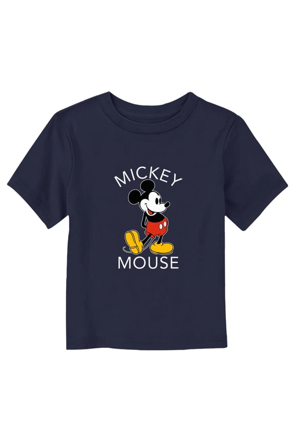 Toddler's Mickey & Friends Retro Mickey Graphic Tee Navy Blue 3T