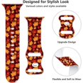 thumbnail image 2 of Yagedoviu Correas De Reloj Fall Hello Thanksgiving Compatibles Con Reloj De 38 Mm, 40 Mm, 41 Mm, 42 Mm Para Mujeres Y Hombres, Pulsera De Repuesto De Silicona Suave Ajustable Para Reloj Inteligente Se, 2 of 5
