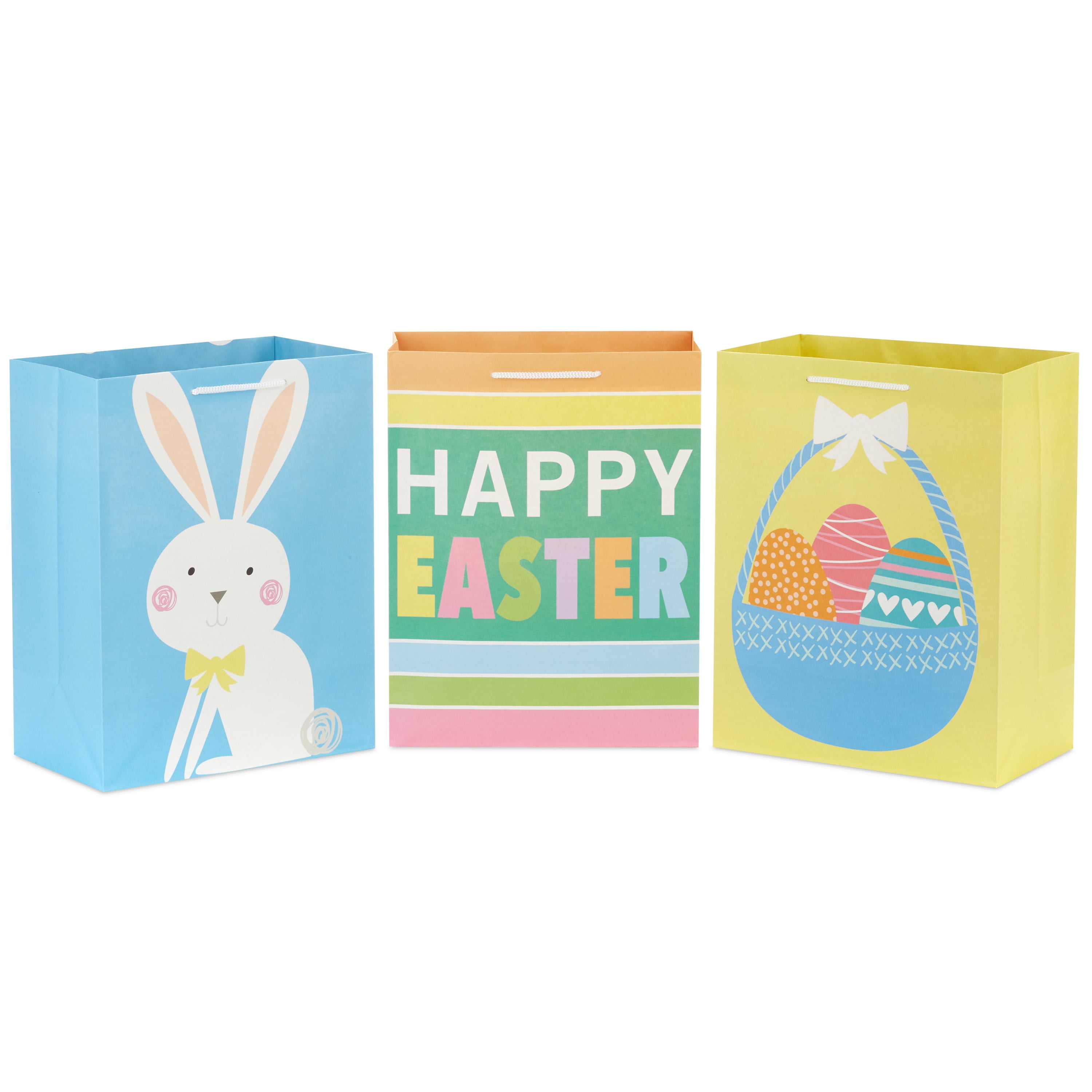 Hallmark 11" Large Easter Gift Bags (3Pack Easter Basket, Bunny