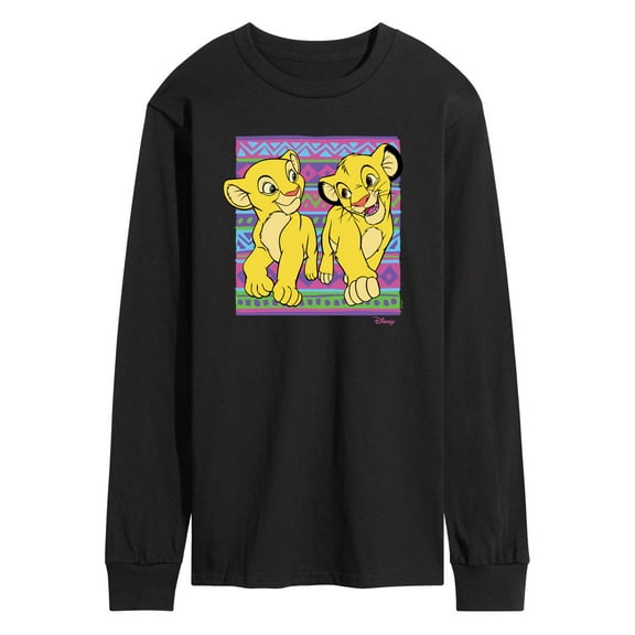 Disney - The Lion King - Simba Nala Pattern - Men's Long Sleeve T-Shirt