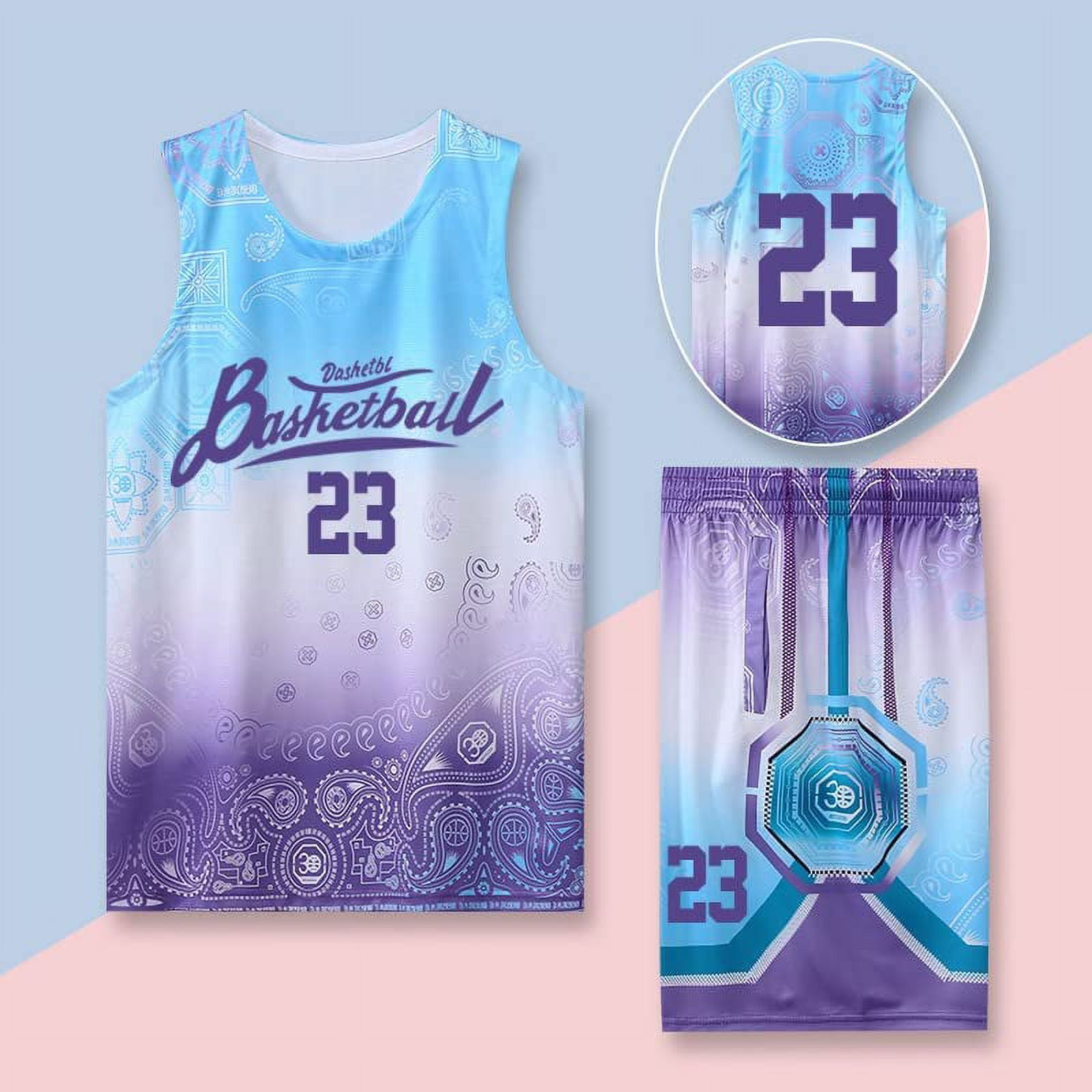  Custom Basketball Jersey for Boys&Men with Name Number Team  Logo Blue : Clothing, Shoes & Jewelry