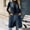 Navy, variant on Women Long Lapel Vest Blazer Sevevn Double Breasted Button Flap Pockets Sleeveless Outerwear for Office Casual Fall Layered Outfits