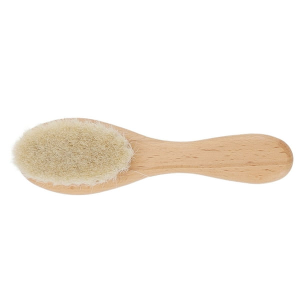 Cepillo De Peinado De Peine De Madera, Cepillo De Lana De Pelo De Bebé Para Masaje Del Cuero Cabelludo Suave Y Cómodo Para Peluquería