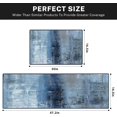 thumbnail image 2 of Blue Grey Kitchen Rugs and Mats Non Skid Washable Set of 2, Modern Kitchen Mats for Floor, Contemporary Painting Art Kitchen Runner Rug Abstract Kitchen Decor, 2 of 6