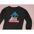 thumbnail image 5 of Old Glory Mens Pug Life Long Sleeve Graphic T Shirt, 5 of 6