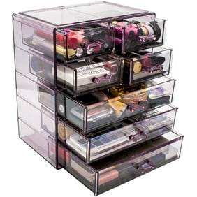 Sorbus Cosmetics Makeup And Jewelry Big Storage Case Display