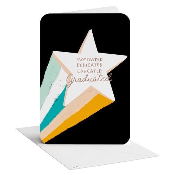 American Greetings Graduation Card for Any Graduate (Motivated & Educated)