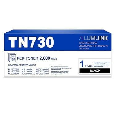 TN730 Toner TN 730 Black Replacement for Brother TN730 Toner Cartridge  1-Pack DCP-L2550DW Printer