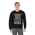thumbnail image 6 of Push You In Front of Zombies save Belgian Malinois Unisex Sweatshirt S-2XL, 6 of 9
