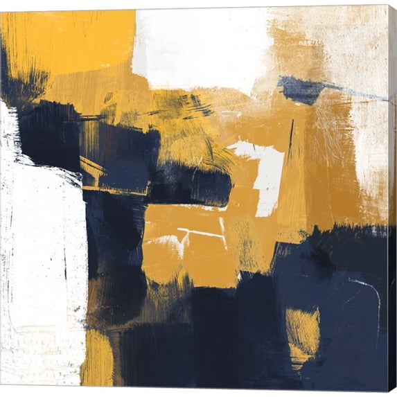 Great Art Now Navy & Gold I by Victoria Borges, Canvas Wall Art, 12W x 12H