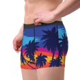 thumbnail image 3 of Kdxio Men's Boxer Briefs with Beach with Palm Trees Print - Comfortable and Breathable Underwear for Everyday Wear, 3 of 7