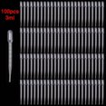 thumbnail image 2 of 100X 3ML Disposable Plastic Eye Dropper Set Transfer Graduated Pipettes Supply, 2 of 11