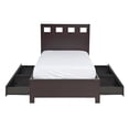 thumbnail image 2 of Benjara Yee Full Storage Bed, Espresso Brown Finish, 4 Drawers, Cut Out Headboard, 2 of 5
