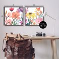 thumbnail image 4 of Stupell Industries Spring Florals on White Botanical & Floral Painting Black Framed Art Print Wall Art, 24 x 24, 4 of 10