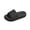 Black, variant on Purcolt Pillow Slippers for Men and Women, Cushi Oned Thick Sole Quick Drying Beach Sandals Lightweight Non Slip Open-toe EVA Shower Sandals House Slippers