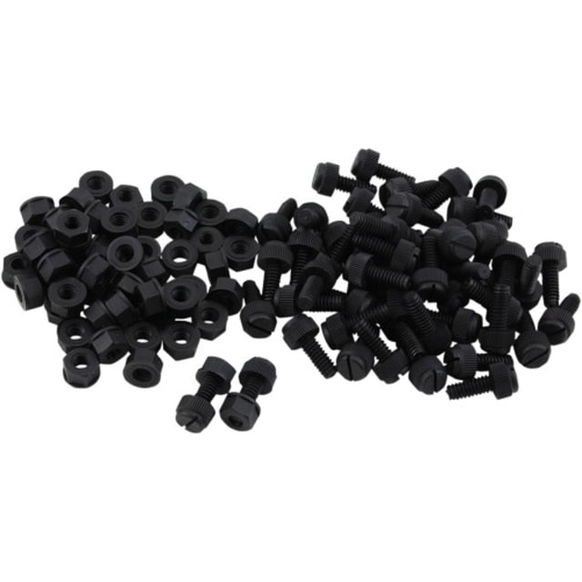 Bolt MC Quincaillerie Boulons et Écrous de Plaque d'Immatriculation en Nylon (50 Pack)