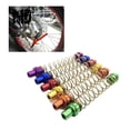 thumbnail image 2 of Huhudde Colorful Motorcycle Stainless Steel Retractable Brakes Springs Universal Parts, 2 of 14