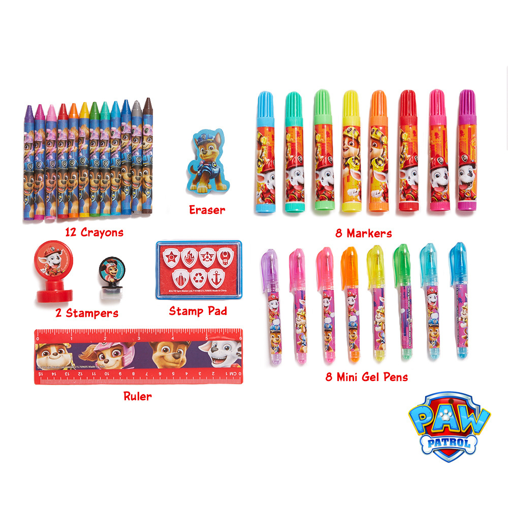Super Mario Kids Art Kit with Carrying Tin Gel Pens Markers Stickers 500, Size: 12 inch x 10.75 inch x 1.65 inch, 710637MB