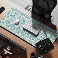 thumbnail image 2 of Long Mouse Pads for Desk,Blue Pioneer Flower Pattern Desk Mats on Top Of Desks, Desk Mouse Pad Extra Large with 3mm Non-Slip Base and Stitched Edge for Gaming,Office,Work,Home 35.4"x15.7", 2 of 6