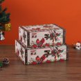 thumbnail image 4 of Caja de madera navideña, decoración de ambiente navideño, caja de regalo de dulces, caja de regalo de embalaje de dulces de árbol de Navidad festivo, 4 of 5