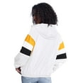 thumbnail image 2 of Women's-G-III Sports by Carl Banks  White Boston Bruins Game News Oversized Full-Zip Hoodie Jacket, 2 of 2