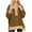Brown, variant on Women's Casual Sweatshirt Oversized Casual 1/2 Button Color Block Pullover Top Round Neck Long Sleeve Fall Trendy Shirts(Black S)