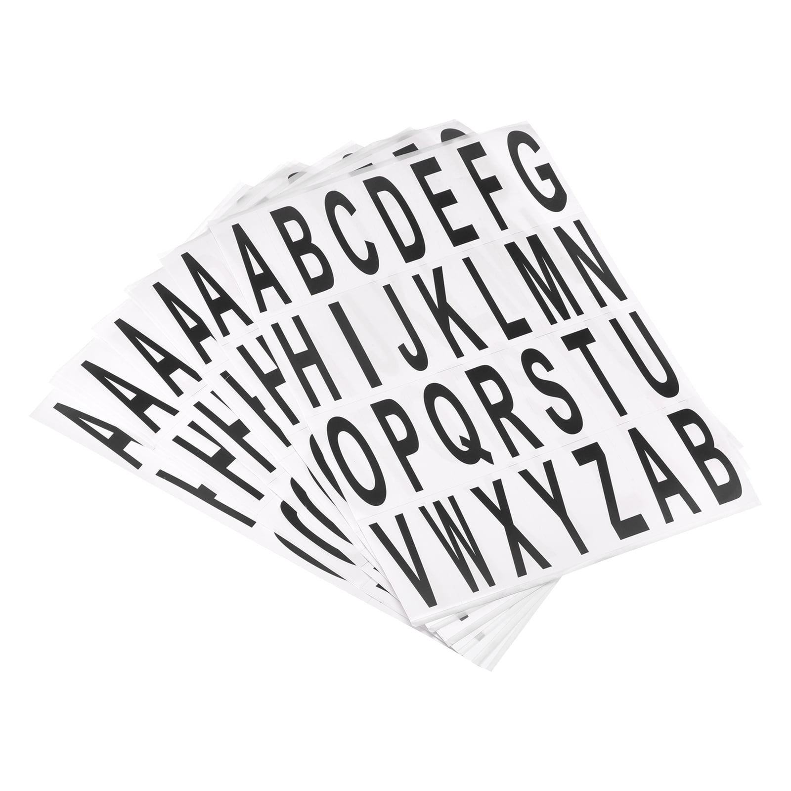 Uxcell Letters Stickers Black Alphabet Sticky Letter Label PVC Vinyl