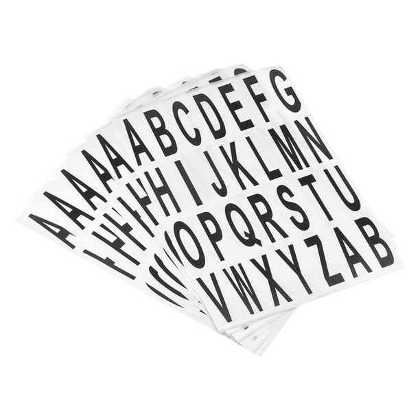 Feuilles Autocollants de Lettre Numéro Auto-Adhésifs en Vinyle 12  Autocollants de Numéros Autocollant de Lettre pour Boîte aux Lettres  Fenêtre Porte