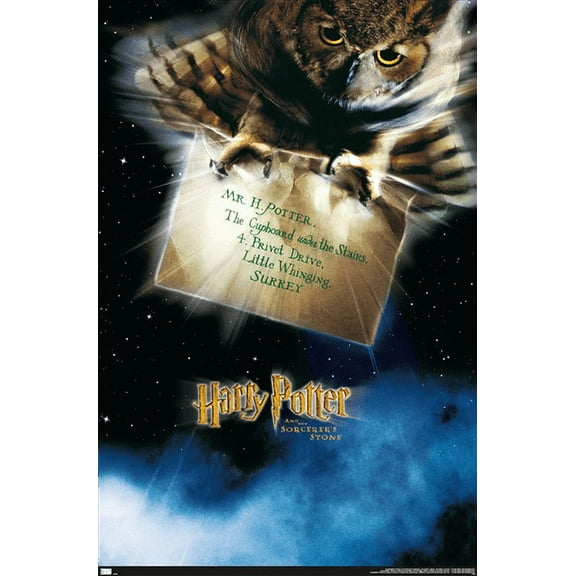 Harry Potter and the Sorcerer's Stone - Owl One Sheet Wall Poster, 22.375" x 34"