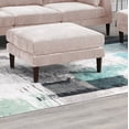thumbnail image 4 of Living Room Classic 5pc Modular Sofa set 2x Armless Chair 2x Corner Wedge 1x Ottoman Blush Morgan Fabric Cushion Couch, 4 of 9