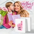 thumbnail image 3 of BagDream 8x4.25x10.5 inches 50 Pack Medium Kraft Paper Bags White Paper Gift Bags with Handles for Wedding, Mother's Day, Baby Show, Birthday Party and Graduation, 3 of 8