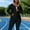 Black, variant on Purcolt Women's Plus Size 2 Pieces Sweat Set Lightweight Hooded Jacket and Stretchy Leggings Anti Rip Training Fitness Suit for Workout Gym Sport