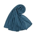 thumbnail image 2 of VV AVEORS Stretch Jersey Hijab Scarf For Women Lightweight Breathablel Head Wrap Long Soft Turban Muslim Head Scarves Wraps Light Blue, 2 of 3