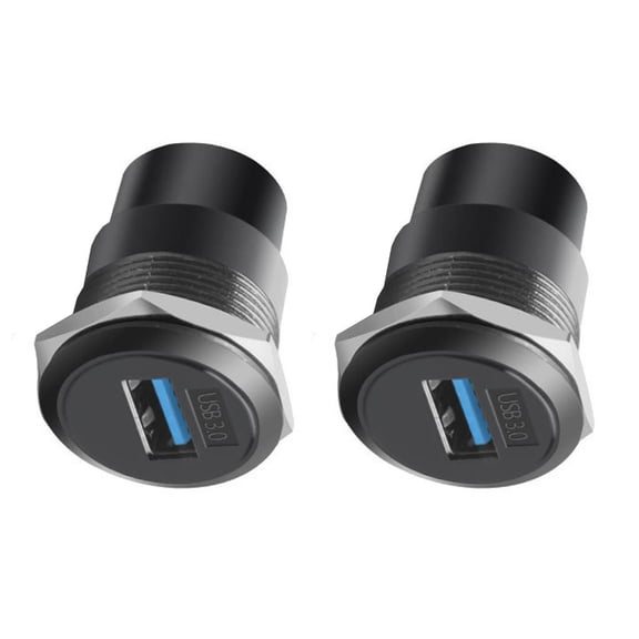USB3.0 22mm Panel Connector Metal Circular USB2.0/USB3.0 Thread Data