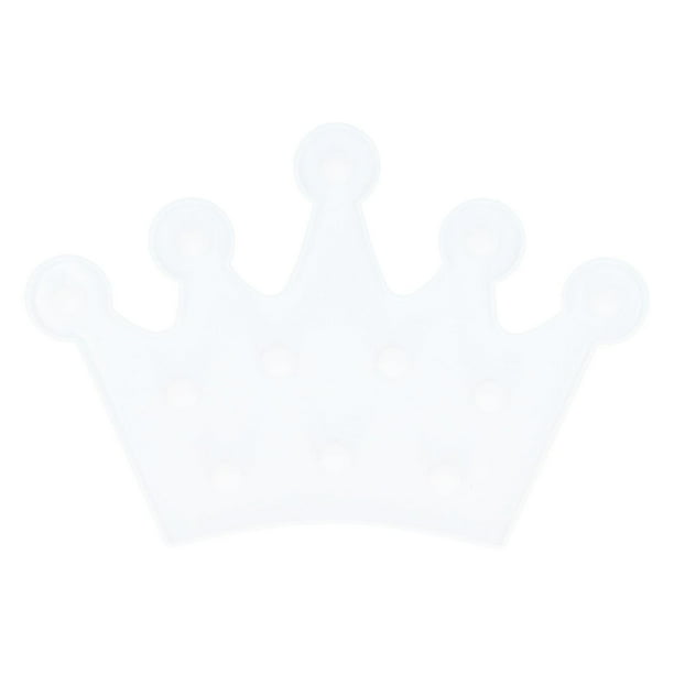 12 LED Crown Night Light, Cute Warm White Lamp, Home Decor for Bedroom, Living Room, White