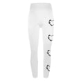 thumbnail image 6 of Feancey Sales of The Day Lightning Sales Womens Casual Workout Pants Valentines Day Printed Leggings Novelty Heart Graphic High Waisted Yoga Pants Stretchy Tummy Control Skinny Tights White XXL, 6 of 7