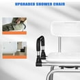 thumbnail image 4 of 360-Degree Swivel Shower Chair with Armrests and Back Support - Portable, Adjustable Height Seat, 4 of 8