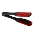 thumbnail image 3 of 1 Piece Hairdressing Hair Straightener Brush, Anti-static Dual-brush Comb, 3 of 7