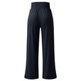 thumbnail image 5 of Hifoo Women Casual Straight Leg Trousers Loose Fit Comfortable Daily Wear Versatile Basic Pant Comfort Solid Color Slacks, 5 of 5