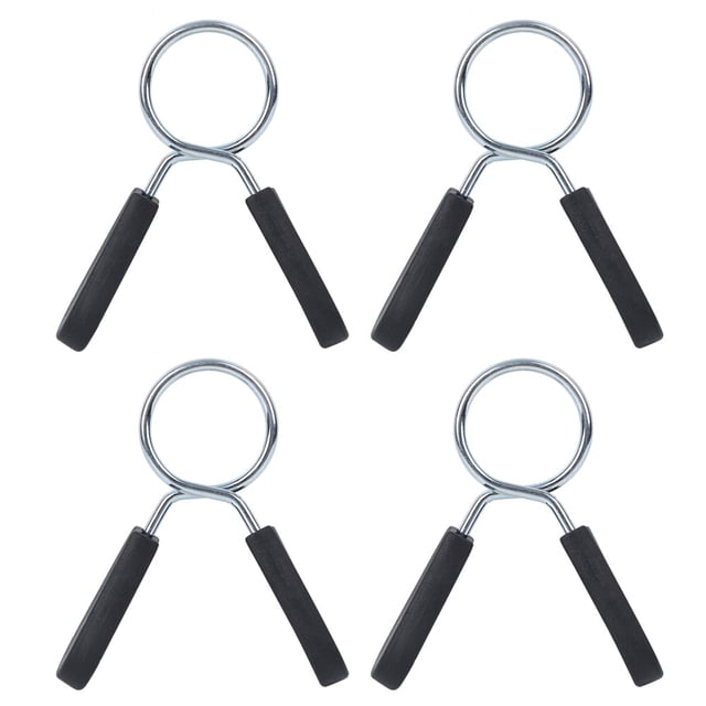4 abrazaderas de resorte para mancuernas, para levantamiento de pesas, entrenamiento de fuerza, con bloqueo de collar de barra, diámetro interior de 28 mm.
